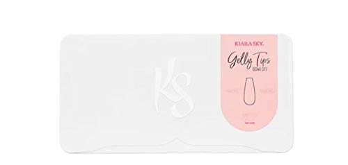 Kiara Sky Gelly Tips | Soak Off Soft Gel Nail Extensions | 500 pieces - 10 Sizes | Medium Coffin