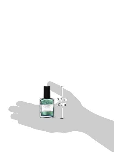 Nailberry L'Oxygéné Oxygenated Nail Lacquer | Glamazon | Pearlized Green Blue Opaque Polish | UV Protected Long-Wear Nail Polish | 12-Free | Vegan | Certified Halal | Cruelty & Gluten Free | 15 ml