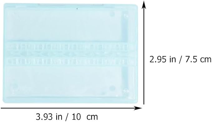 minkissy Nail Drill Bit Storage Box 14 Holes Organizer Case for 3/32 Inch Bits Manicure Grinding Head Storage Compact and Portable Nail Tool Holder for Salon and Home Use