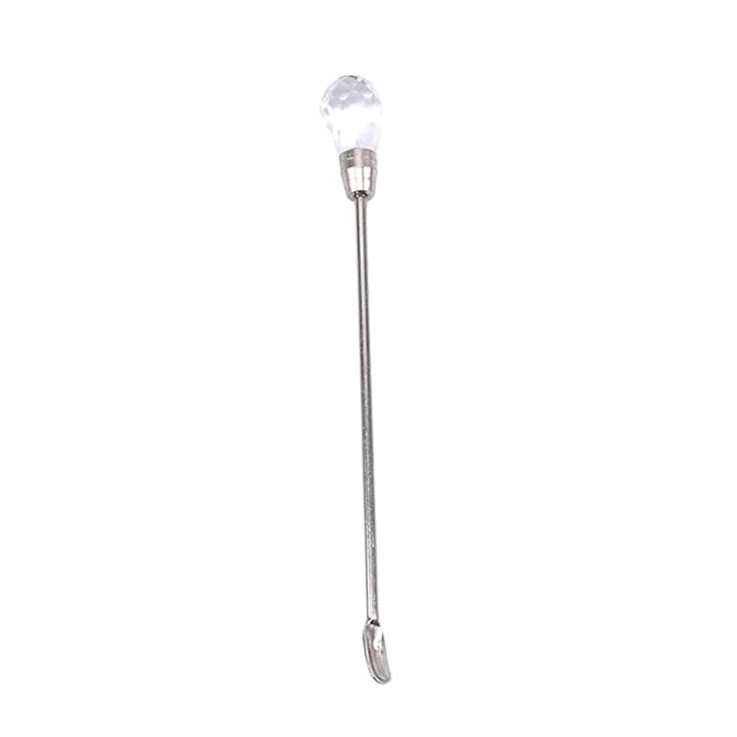 White Nail Art Stirring Rod DIY Tools Spoon Spatula Needle Stick for Powder Liquid Glue Rhinestone Acrylic UV Gel Mixing Manicure Accessories, Nail Art Brushes