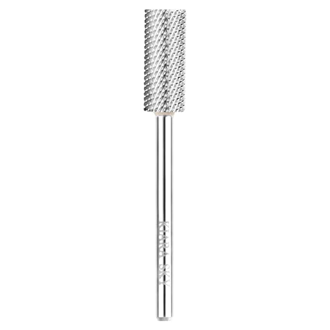 Kiara Sky Small Barrel Medium Universal Nail Drill Bit for E-file | with Safety Edge for Cuticle and Nails Care | Non-Coated