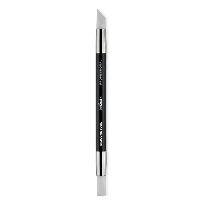 Pink Mask Silicone Tool - Versatile Dual-Tip Instrument for Nail Art Applications
