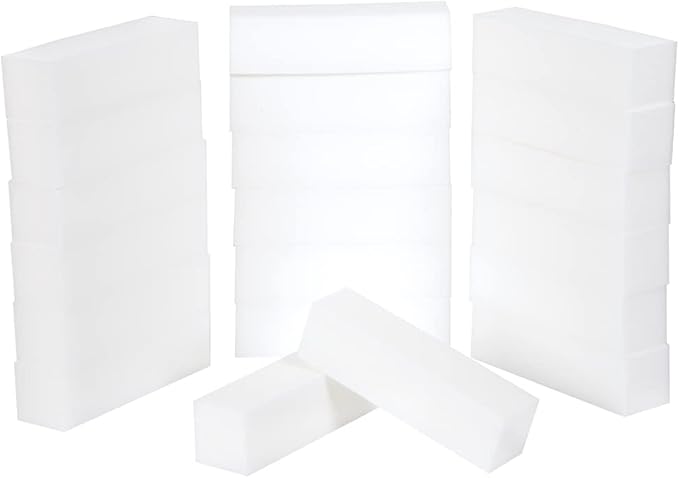 ForPro Professional Collection Buffing Block, Super White, 180/240 Grit, Four-Sided Manicure and Pedicure Nail Buffer, 3.75" L x 1" W x 1" H, 20-Count