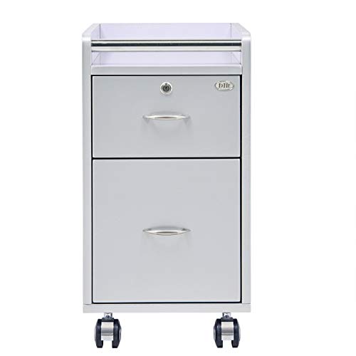 DIR Beauty Spa Pedicure, Manicure Roller Cart, Pedi, Mani Trolley Cart, Gray