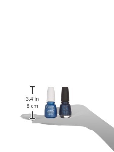 China Glaze Gelaze Tips and Toes Nail Polish, Dorothy Who?, 2 Count