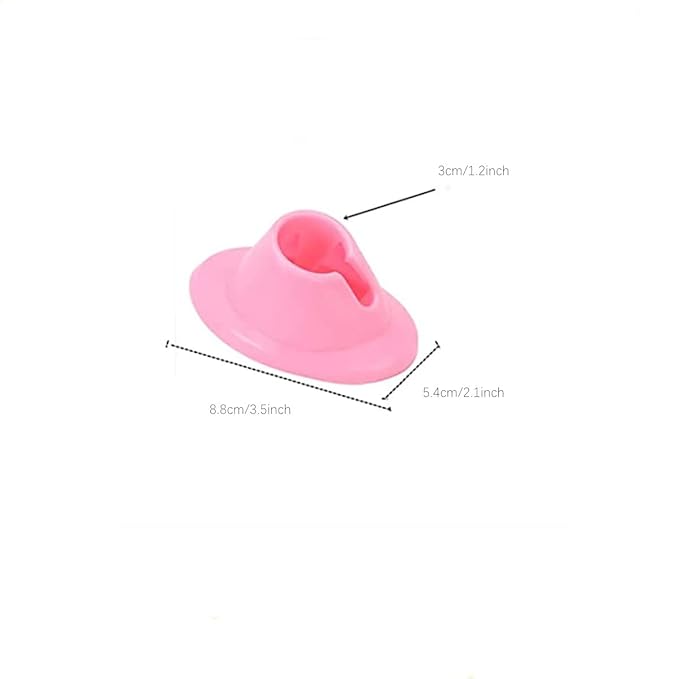 Soft Rubber Nail Polish Bottle Holder, 4PCS Nail Polish Ring Holder, Stand Manicure Display Tools for Nail Art Design Painting Salon DIY(White Pink)