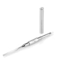 Tones Twin Head Nail Art Gel Brush - Kolinsky Sable Hair - Ultra Precise Nail Sculpting & 3D Art (#4 Flat & Spatula)