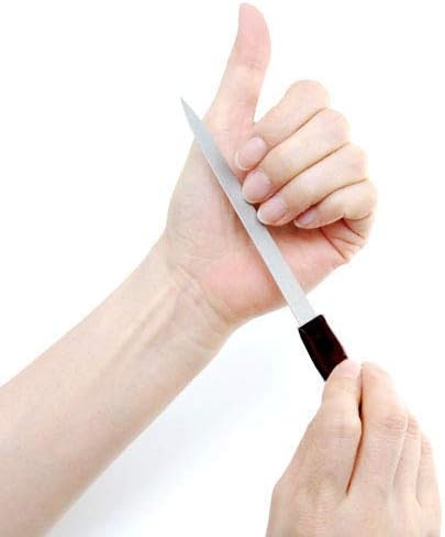 Pinkee's (2 Pack) 6 inch Stainless Steel Metal Nail File for Fingernails, Toenails, Scraping, Strengthening, Finger Manicure File
