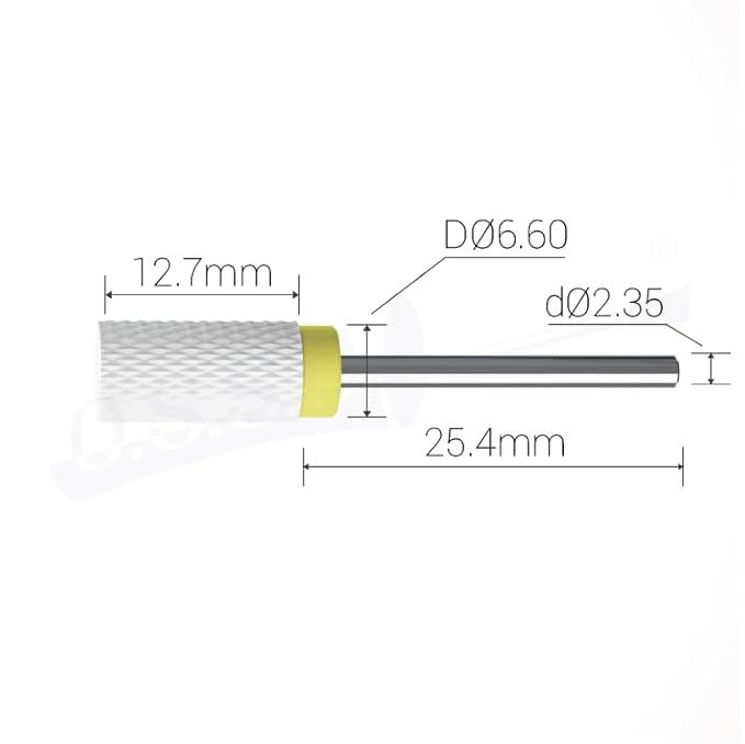 Ceramic Nail Drill Bit Barrel, Extra Fine