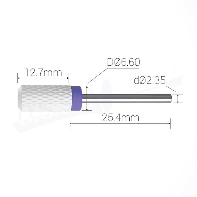 Ceramic Nail Drill Bit Chamfer, Medium