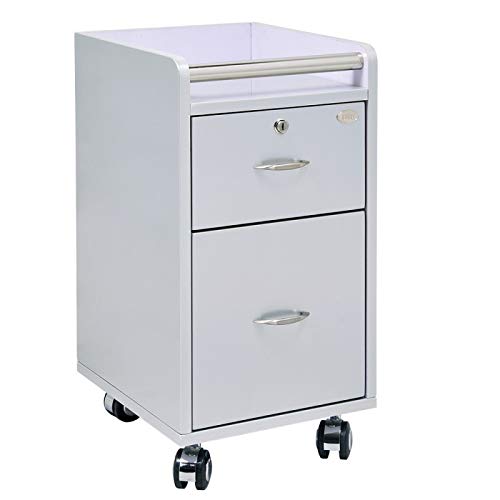 DIR Beauty Spa Pedicure, Manicure Roller Cart, Pedi, Mani Trolley Cart, Gray