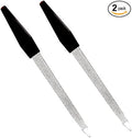 Pinkee's (2 Pack) 6 inch Stainless Steel Metal Nail File for Fingernails, Toenails, Scraping, Strengthening, Finger Manicure File