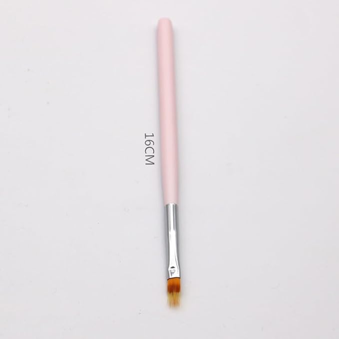 1Pc Nails Art Brush Pattern Phototherapy Acrylic UV Gel Extension Builder Gradual Color Blooming Nail Drawing Pen Soft Gradient Pink Red Black Drawing Painting Ombre Nails Art Pen