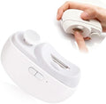 Valentines Day Gifts for Him & Her - Electric Nail Clipper for Seniors & Adults, Baby Smart Nail Clipper, 2-in-1 Automatic Nail Clipper with Light & Storage for Fingernail (White)