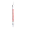 Nail Art Sculpture Pen, Dual Tip Silicone Head Brushes, Dual Tipped Nail Art Pen Brushes for DIY Manicure Tools, Orange