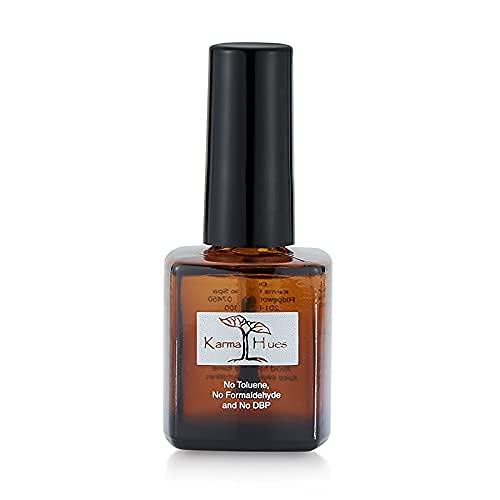 karma organic Natural Nail Treatment - Non -Toxic Nail Art, Vegan and Cruelty-Free Nail Paint Design for Men's (2in1 Top/Base Coat for Men)
