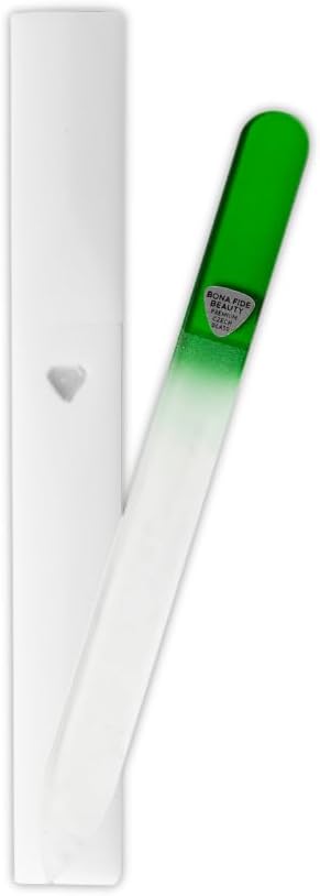 Bona Fide Beauty - Premium Czech Glass Nail File - Gentle, Durable & Professional Manicure Tool