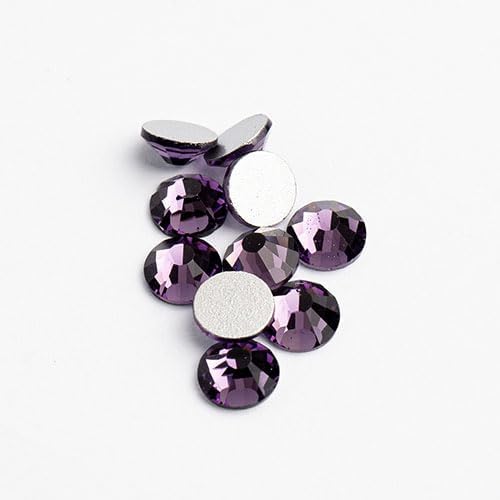 1440pcs Crystal Lane ss16 (4mm) Light Purple Rhinestones Flat Backs, Round Glass Gemstone Embellishments