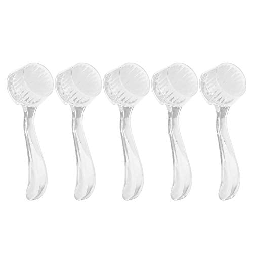 5pcs Soft Nail Dust Cleaning Brush Acrylic Gel Nail Art Powder Removal Brushes Manicure DIY Nails Tool(White)