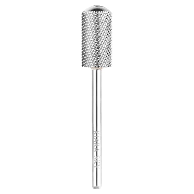 Kiara Sky Large Smooth Top Fine Universal Nail Drill Bit for E-file | with Safety Edge for Cuticle and Nails Care | Non-Coated