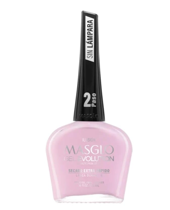 MASGLO GEL EVOLUTION Nail Polish Gel Effect, No UV/Led Lamp Required, Duration up to 12 day, 3 PCs Colors - Effecto Gel sin lampara UV/Led (CONSENTIDA, LIBRE, ILUSION)