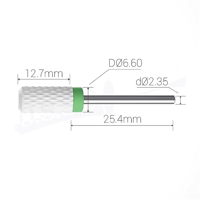 Ceramic Nail Drill Bit Chamfer, Coarse