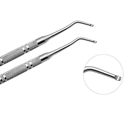 Stainless Steel Armor Remover Paronychia Cuticle Pedicure Double Head Nail Groove Scoop Tick Orthodontic Nail Toenail Toenail Pick Tool, Remove Dirt From Your Nails