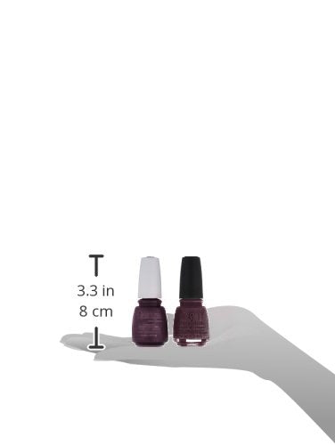 China Glaze Gelaze Tips and Toes Nail Polish, Evening Seduction, 2 Count