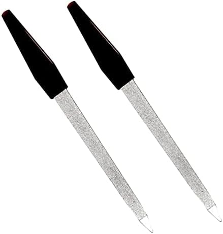 Pinkee's (2 Pack) 6 inch Stainless Steel Metal Nail File for Fingernails, Toenails, Scraping, Strengthening, Finger Manicure File