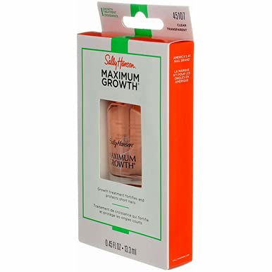 Sally Hansen Maximum Growth Treatment Clear 0.45 Ounce (13.3ml) (Pack of 3)