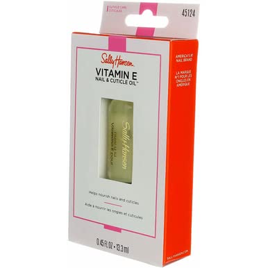 Sally Hansen Vitamin-E Nail & Cuticle Oil 0.45 Ounce (13.3ml) (3 Pack)