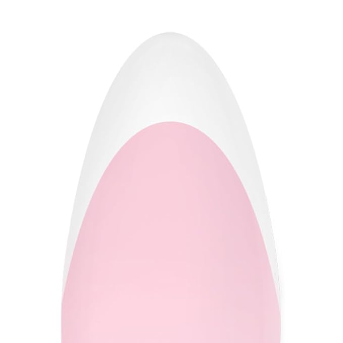 Beetles French Tips Press On Nails: 224 Pcs Pink French Tip Nails Short Almond Fake Nails, Soft Gel Nail Tips False Nails Art DIY For Women,16 Sizes