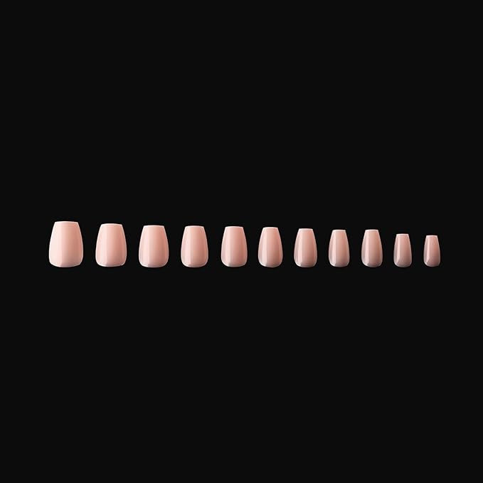 Apres Neutrals Gel-X Margot Box Of Press On Nails, 11 Sizes 00-9, Soft Gel Nail Tip Box (150pcs) (Natural Coffin Extra Short, 150)