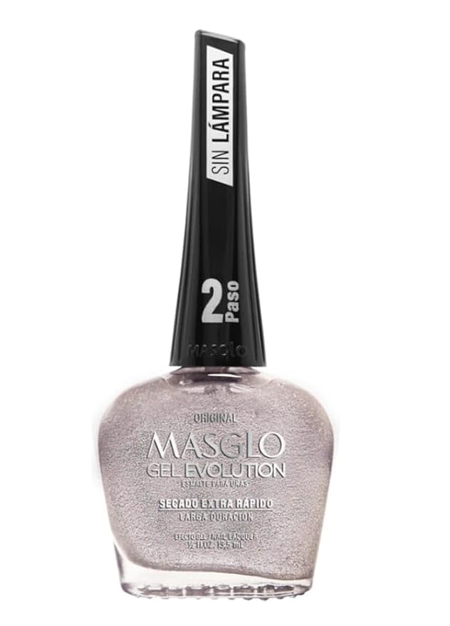 MASGLO GEL EVOLUTION Nail Polish Gel Effect, No UV/Led Lamp Required, Duration up to 12 day, 3 PCs Colors - Effecto Gel sin lampara UV/Led (ORIGINAL, PROFESIONAL, NIEVE)