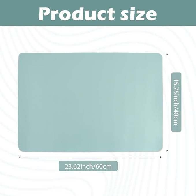 Foldable Nail Mat, Waterproof Manicure Pad 23.62x15.75 Inch | Perfect for Manicure at Home or Salon | Easy to Clean, Portable Design (Pink+Blue)
