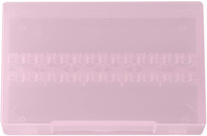 14 Holes Nail Drill Bit Holder Organizer, Professional Nail Art Polishing Grinding Drill Bit Display Storage Box, Bit Case Organizer for Nails