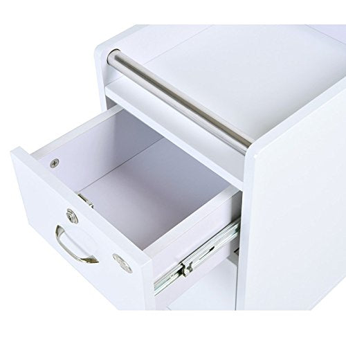 DIR Beauty Spa Pedicure, Manicure Roller Cart, Pedi, Mani Trolley Cart, White