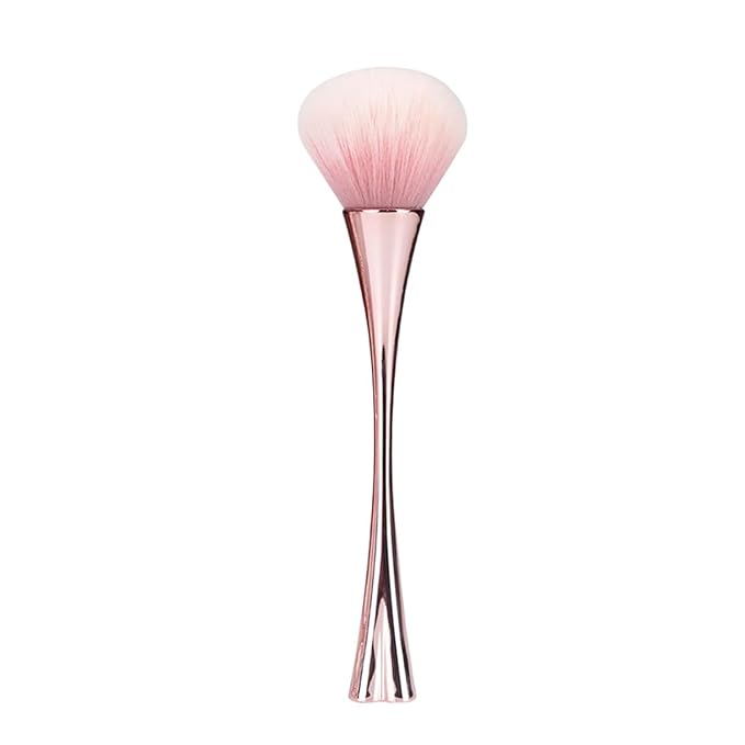 Rose Gold Nail Art Dust Powder Remover Brush, Nail Art Dust Cleaner Brush, Soft Cleaner Brush for Makeup, Nail Dust Brush for Acrylic Nails Manicure Brush for Women Birthday Gifts
