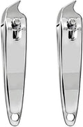 2 PCS Metal Slanted Edge Nail Cutting Clippers Pedicure Manicure Tool Slanted Tip Cuticle Nail Clipper Cutter Nail Clipper Cutter Pedicure Manicure Tool
