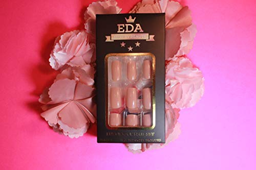 NATURAL NUDE PINK LUXE DESIGN Press On Nails Full Cover Acrylic Nail Kit Artificial Nail Tips False Nail...