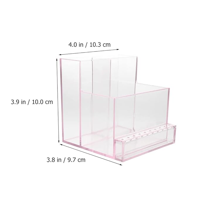 Beaupretty Nail Supplies 2pcs Nail Drill Bits Holder Nail Drill Grinding Bit Organizer Nail Polisher Machine Display Case Nail Drill Kit