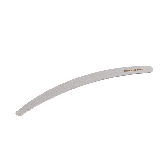 STALEKS PRO Expert 10 Laser Nail File (170mm Curved) – Stainless Steel Manicure & Pedicure Tool for Short Nails & Delamination Control