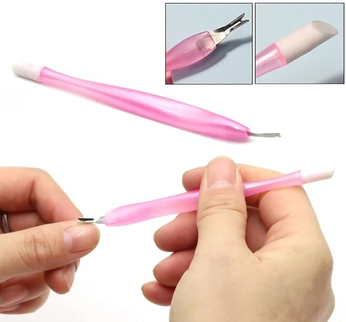 YIMART 8Pcs Nail Manicure Care Tool Kit Set with Nail Buffer Block, Nail Files, Nail Dust Cleaning Brush, Nail Pusher and Nail Trimming Tools
