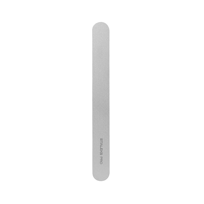 STALEKS PRO Expert 10 Laser Nail File (165mm Wide Straight) – Stainless Steel Manicure & Pedicure Tool with Dual Hardness