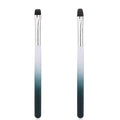2pcs Nail Clean Up Brushes, French Tip Detail Remover Manicure Brush with Round & Flat Head Pen Painting Tools for Nail Art Design & Polish Mistake Cleaning