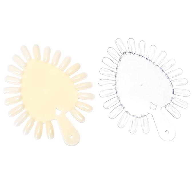 KADS Nature False Nail Polish Display Wheel Acrylic Gel Practice Tips Nail Wheel Art Plastic Nail DIY Tool