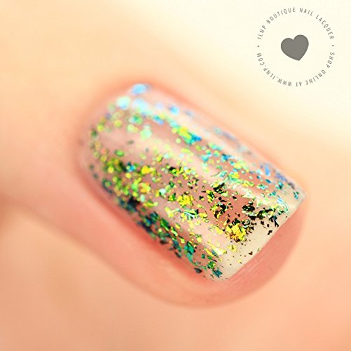 ILNP Open Fields - Grass Green, Yellow, Blue Ultra Chrome Color Shifting Flakie Nail Polish