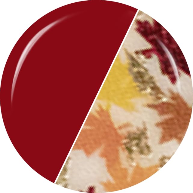 Dashing Diva Gloss Nail Strips - Fallen Leaves - UV Free, Chip Resistant, Long Lasting Gel Nail Stickers - 3-Piece Manicure Set - Contains 32 Wraps, 1 Prep Pad, 1 File