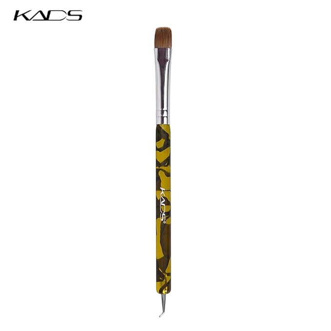 KADS 3pcs/set Kolinsky Sable Brush 2 Way Acrylic Professional French Nail Dotting Pen Manicure Clean-up Brush