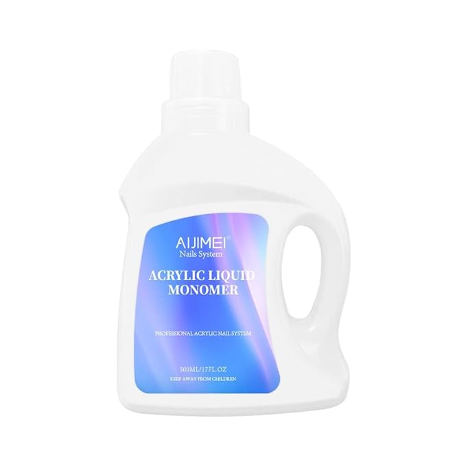 AIJIMEI Acrylic Monomer 34 FL.OZ 1L Acrylic Liquid For Acrylic Powder Nail Liquid Monomer For Acrylics Nails For Liquids Nail Powder 1000ml